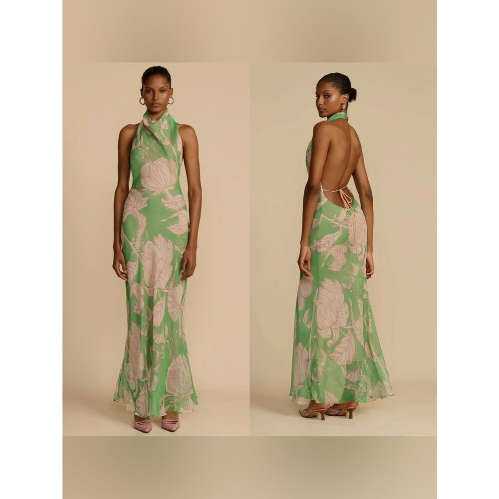 NWT Arcina Ori Josefine open back maxi Dress